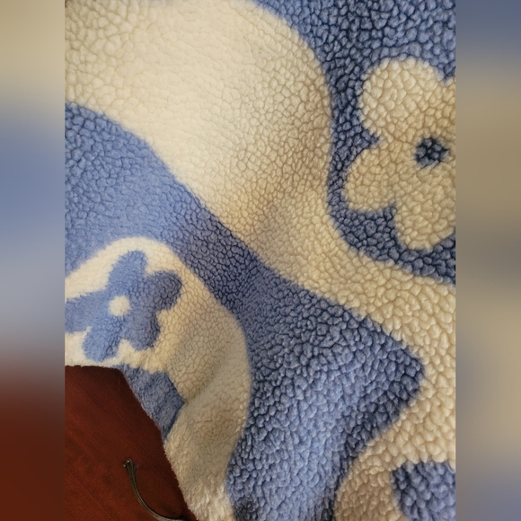 Simons Blue and Cream Teddy Jacket - Picture 6 of 12